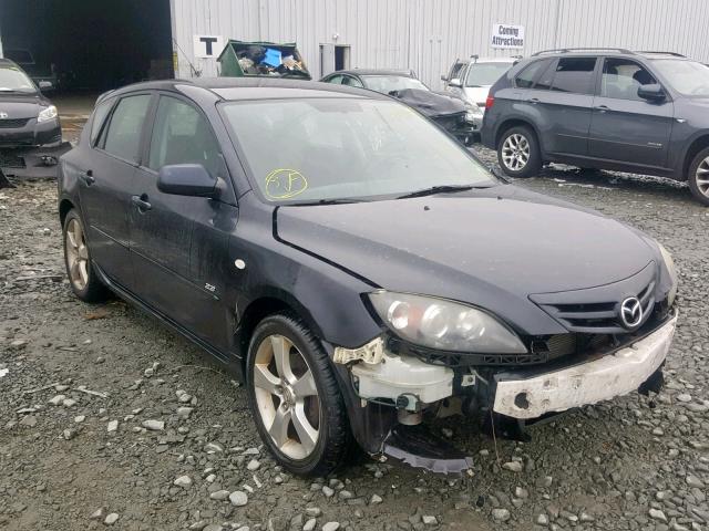 JM1BK343751252435 - 2005 MAZDA 3 HATCHBAC BLACK photo 1