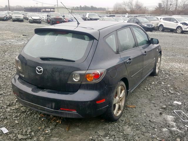 JM1BK343751252435 - 2005 MAZDA 3 HATCHBAC BLACK photo 4