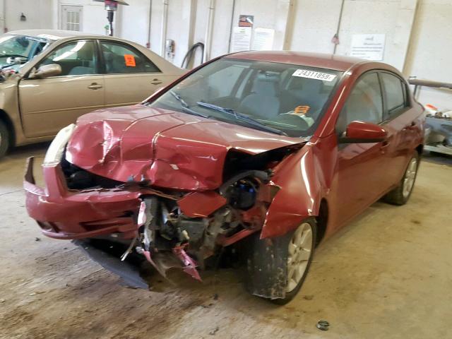 3N1AB61E08L709377 - 2008 NISSAN SENTRA 2.0 MAROON photo 2