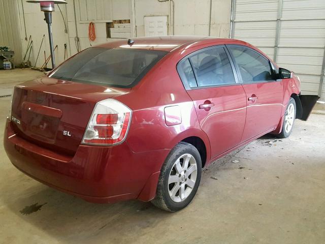 3N1AB61E08L709377 - 2008 NISSAN SENTRA 2.0 MAROON photo 4