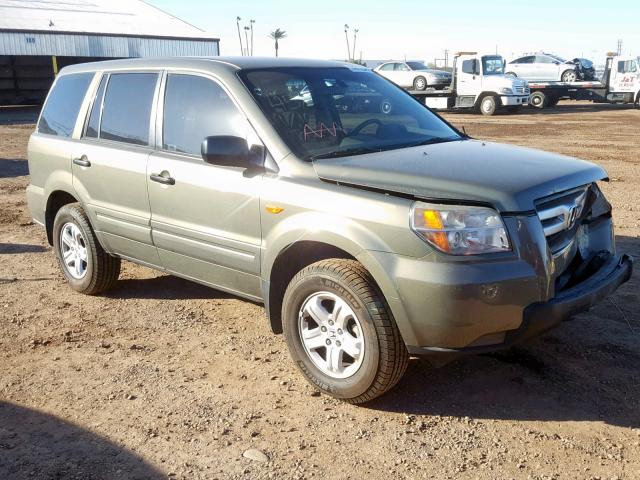 2HKYF18187H540682 - 2007 HONDA PILOT LX CHARCOAL photo 1