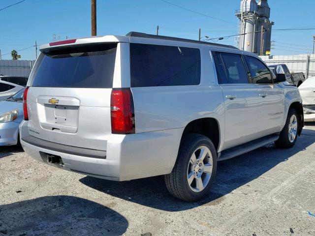 1GNSCHKC1JR257968 - 2018 CHEVROLET SUBURBAN C SILVER photo 4