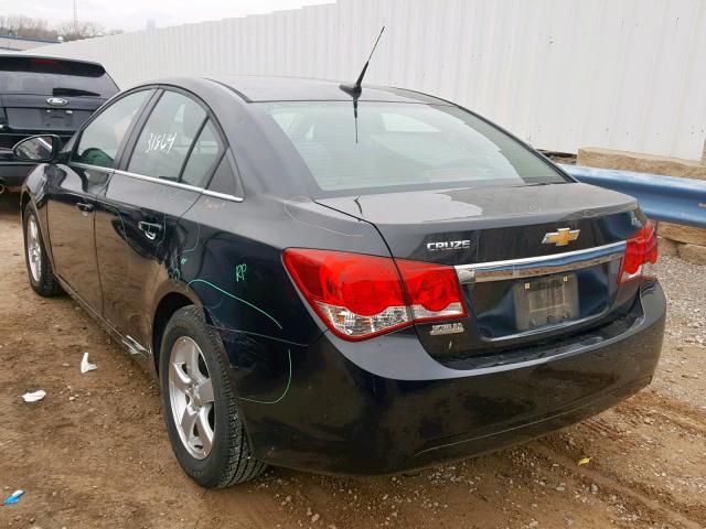 1G1PC5SB8D7270603 - 2013 CHEVROLET CRUZE LT BLACK photo 3