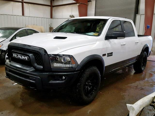 1C6RR7YT7JS235819 - 2018 RAM 1500 REBEL WHITE photo 2