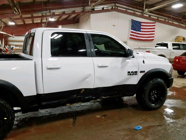 1C6RR7YT7JS235819 - 2018 RAM 1500 REBEL WHITE photo 9