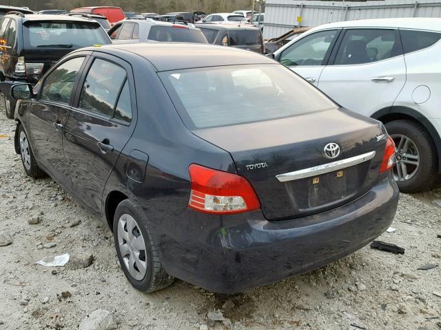 JTDBT923981240326 - 2008 TOYOTA YARIS BLACK photo 3