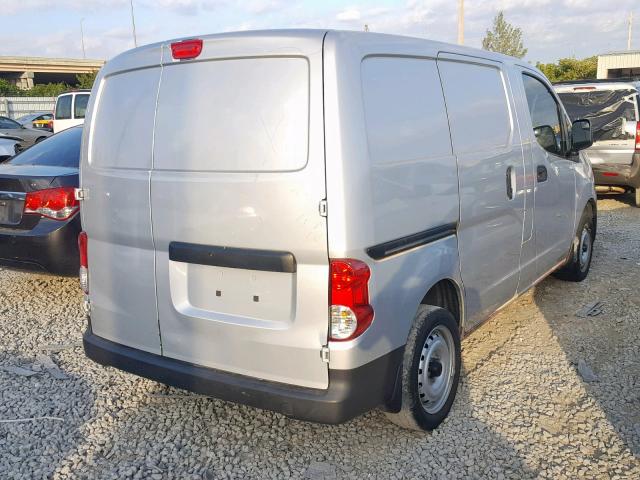 3N6CM0KN6GK700907 - 2016 NISSAN NV200 2.5S SILVER photo 4