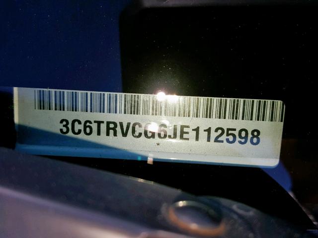 3C6TRVCG6JE112598 - 2018 RAM PROMASTER 白色 照片 10