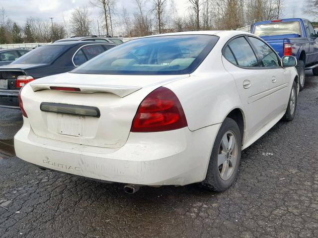 2G2WP522751239305 - 2005 PONTIAC GRAND PRIX WHITE photo 4