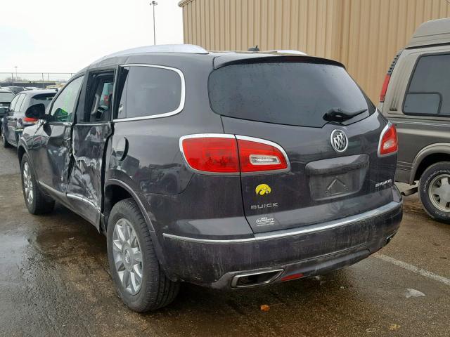 5GAKRBKD8FJ336526 - 2015 BUICK ENCLAVE BLACK photo 3