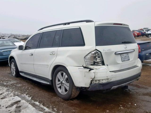 4JGBF71E78A317379 - 2008 MERCEDES-BENZ GL 450 4MA WHITE photo 3