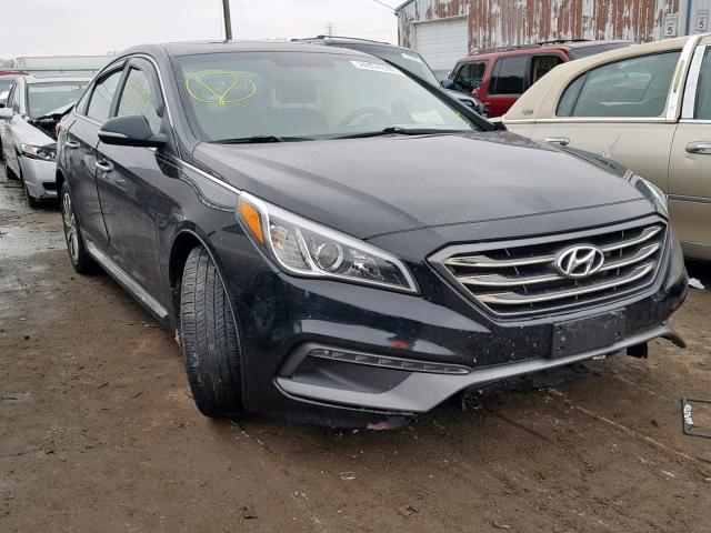 5NPE34AF4GH349425 - 2016 HYUNDAI SONATA SPO BLACK photo 1