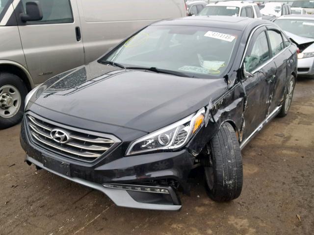 5NPE34AF4GH349425 - 2016 HYUNDAI SONATA SPO BLACK photo 2