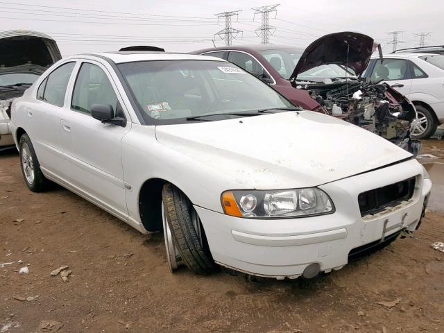 YV1RS592052450370 - 2005 VOLVO S60 2.5T WHITE photo 1