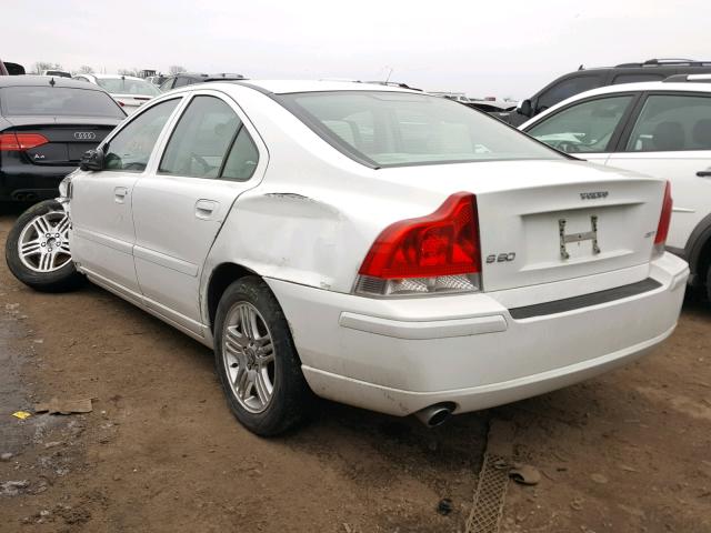 YV1RS592052450370 - 2005 VOLVO S60 2.5T WHITE photo 3