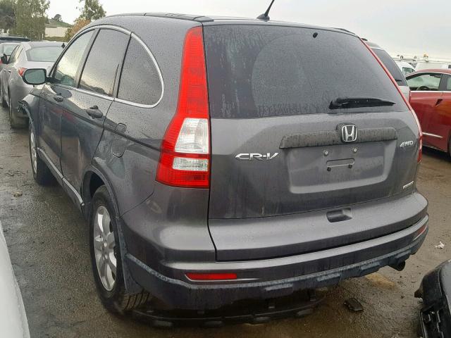 5J6RE4H42BL079383 - 2011 HONDA CR-V SE GRAY photo 3