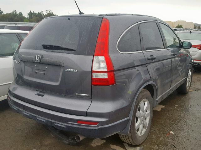 5J6RE4H42BL079383 - 2011 HONDA CR-V SE GRAY photo 4