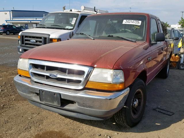 1FTYR14V4XPB78385 - 1999 FORD RANGER SUP MAROON photo 2