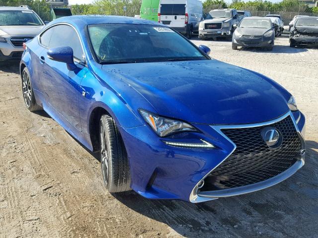 JTHSM5BC5G5000444 - 2016 LEXUS RC 300 BLUE photo 1