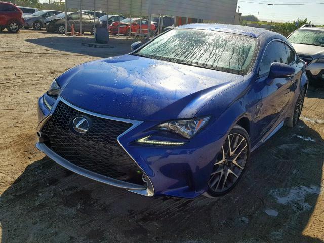 JTHSM5BC5G5000444 - 2016 LEXUS RC 300 BLUE photo 2