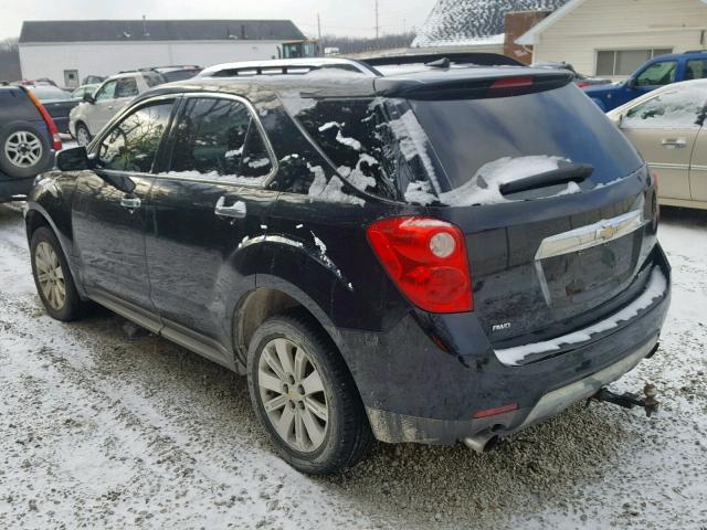 2CNFLNEY5A6400430 - 2010 CHEVROLET EQUINOX LT BLACK photo 3