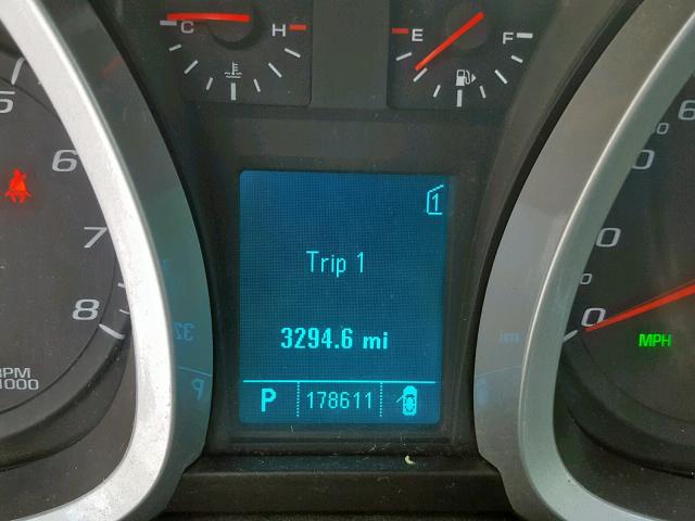 2CNFLNEY5A6400430 - 2010 CHEVROLET EQUINOX LT BLACK photo 8