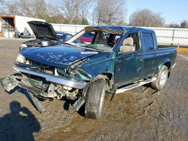 1N6ED27Y0YC404621 - 2000 NISSAN FRONTIER C GREEN photo 2