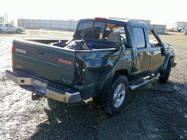 1N6ED27Y0YC404621 - 2000 NISSAN FRONTIER C GREEN photo 4