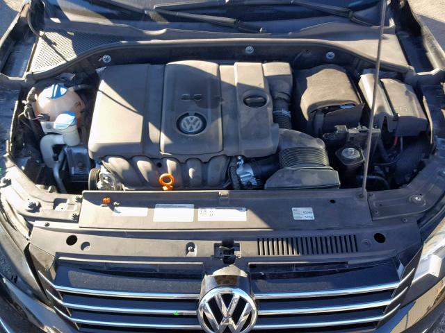 1VWAP7A32CC055938 - 2012 VOLKSWAGEN PASSAT S BLACK photo 7