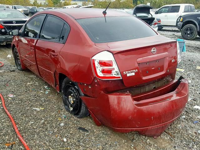 3N1AB61E77L712680 - 2007 NISSAN SENTRA 2.0 RED photo 3