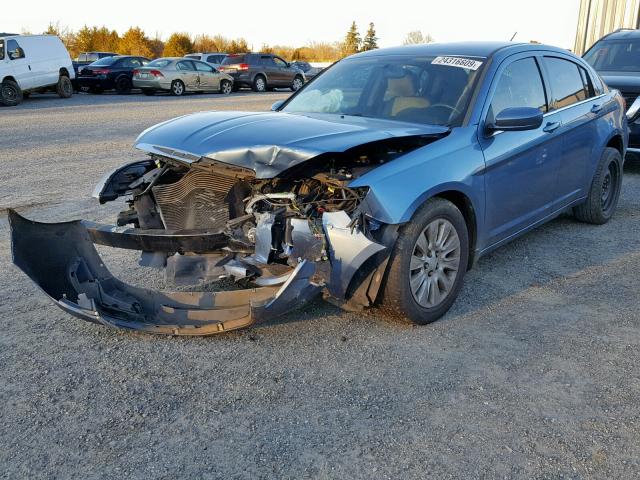 1C3BC4FB8BN565848 - 2011 CHRYSLER 200 LX BLUE photo 2