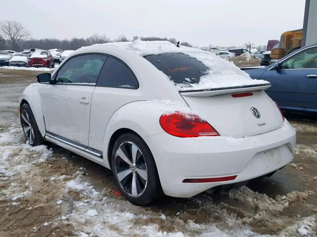 3VW4T7AT0DM678659 - 2013 VOLKSWAGEN BEETLE TUR WHITE photo 3