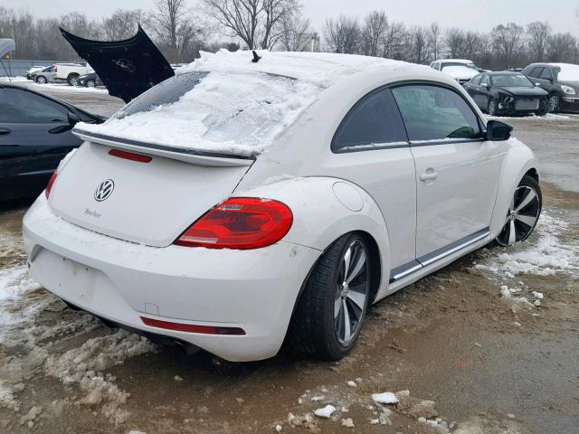 3VW4T7AT0DM678659 - 2013 VOLKSWAGEN BEETLE TUR WHITE photo 4