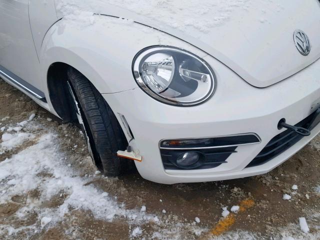 3VW4T7AT0DM678659 - 2013 VOLKSWAGEN BEETLE TUR WHITE photo 9