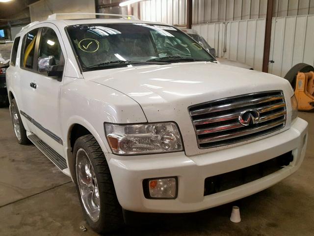 5N3AA08C15N808435 - 2005 INFINITI QX56 WHITE photo 1