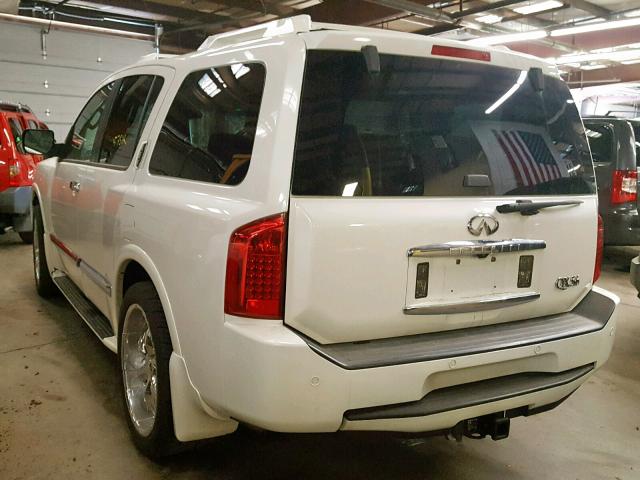 5N3AA08C15N808435 - 2005 INFINITI QX56 WHITE photo 3