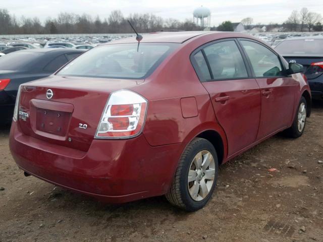 3N1AB61E67L603658 - 2007 NISSAN SENTRA 2.0 RED photo 4