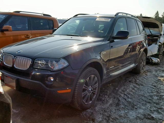 WBXPC9C48AWJ31753 - 2010 BMW X3 XDRIVE3 BLACK photo 2