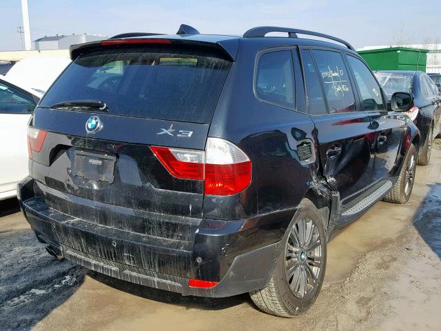 WBXPC9C48AWJ31753 - 2010 BMW X3 XDRIVE3 BLACK photo 4