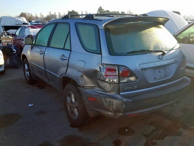 JTJHF10U310234254 - 2001 LEXUS RX 300 SILVER photo 3