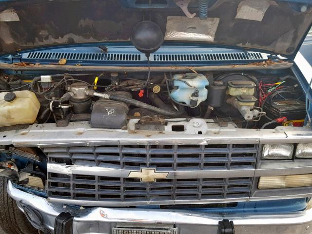 2GBEG25K9P4146227 - 1993 CHEVROLET G20 BLUE photo 7