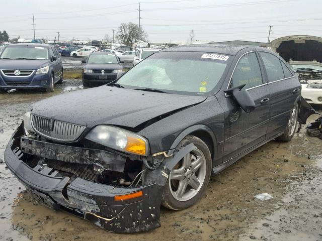 1LNHM87A42Y680988 - 2002 LINCOLN LS BLACK photo 2