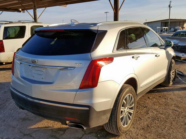 1GYKNBRS2HZ249850 - 2017 CADILLAC XT5 LUXURY SILVER photo 4