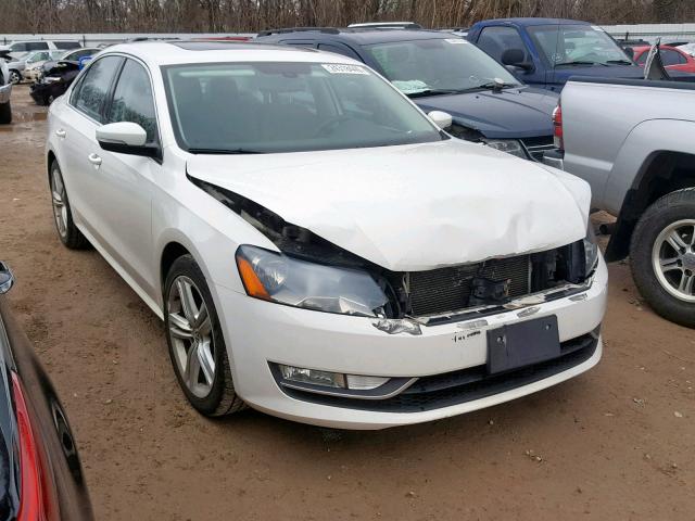 1VWBM7A31DC100351 - 2013 VOLKSWAGEN PASSAT SE WHITE photo 1