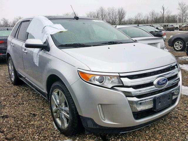 2FMDK3J90CBA62202 - 2012 FORD EDGE SEL SILVER photo 1