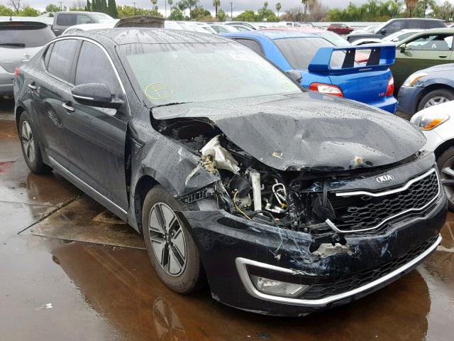 KNAGM4AD2C5036319 - 2012 KIA OPTIMA HYB BLACK photo 1