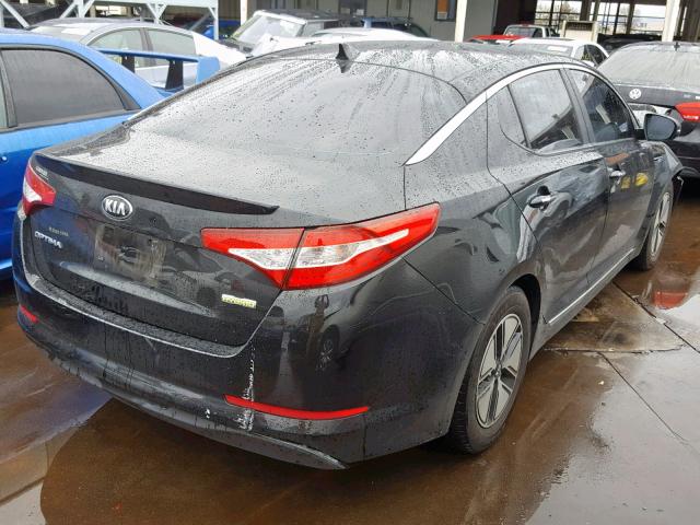 KNAGM4AD2C5036319 - 2012 KIA OPTIMA HYB BLACK photo 4