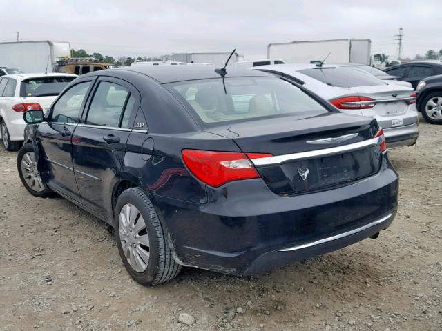 1C3CCBABXDN588566 - 2013 CHRYSLER 200 LX BLACK photo 3