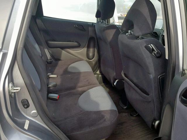 JHMGD38668S006106 - 2008 HONDA FIT SPORT SILVER photo 6