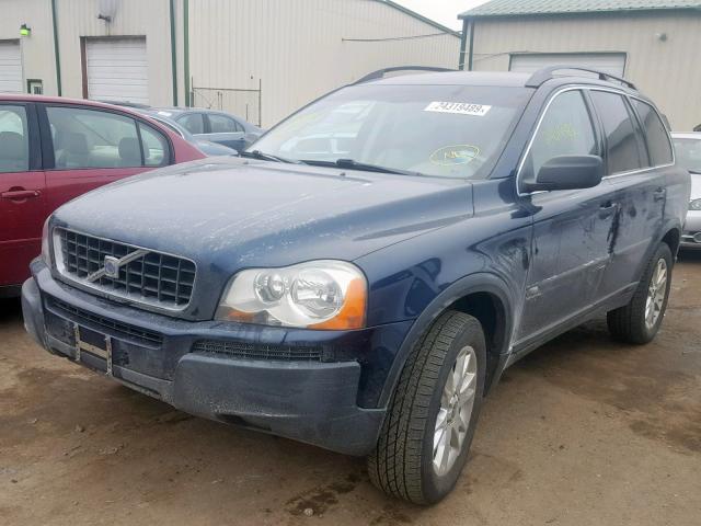 YV1CZ59H341062429 - 2004 VOLVO XC90 BLUE photo 2